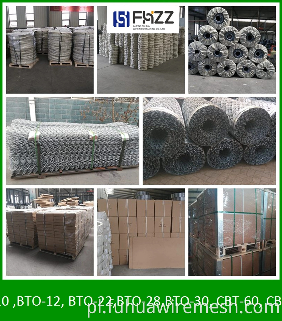 China-Rosja graniczna CBT65 Concertina Drut kolczasty